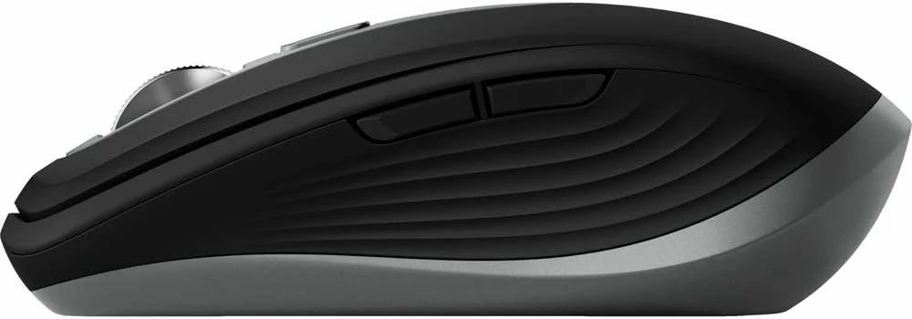 „Logitech MX Anywhere 3s“ belaidė pelė, skirta „Mac“, su grafito logotipu