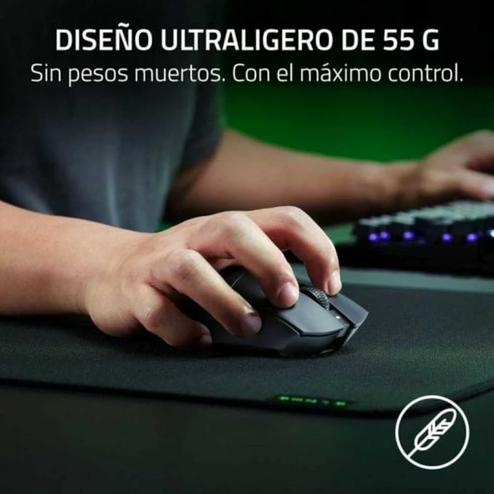 Razer DeathAdder V3 HyperSpeed | Pelė žaidimams | Wireless/su laidu | USB / 2.4 GHz | Juodas