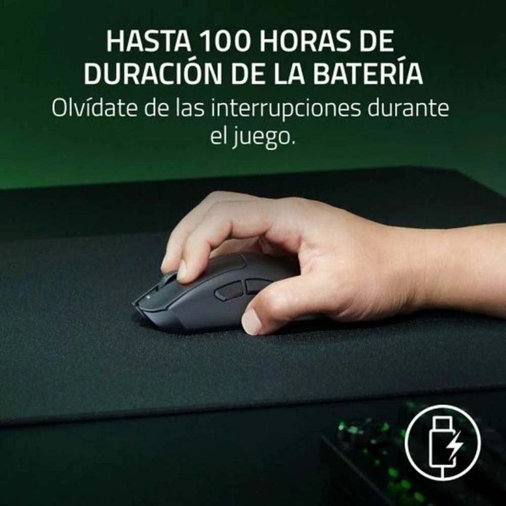 Razer DeathAdder V3 HyperSpeed | Pelė žaidimams | Wireless/su laidu | USB / 2.4 GHz | Juodas