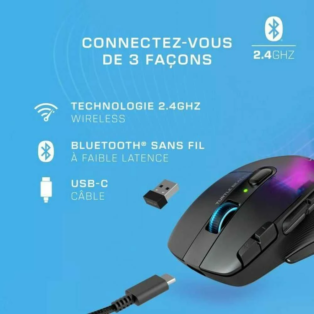 Turtle Beach Kone XP Air Belaidė RGB Žaidimų Pelė| Juoda