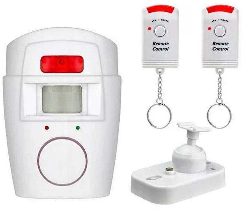 Wireless movement sensor alarm + 2 key fobs 105db