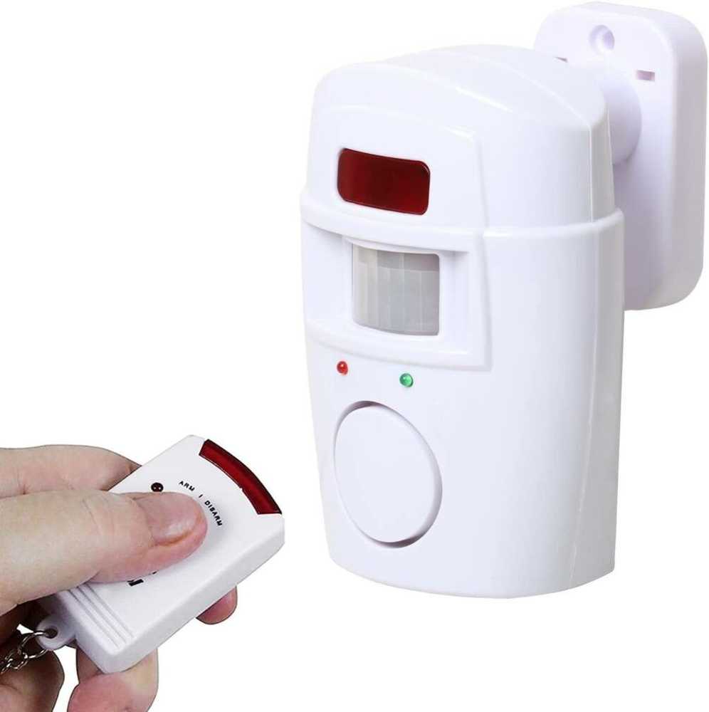 Wireless movement sensor alarm + 2 key fobs 105db