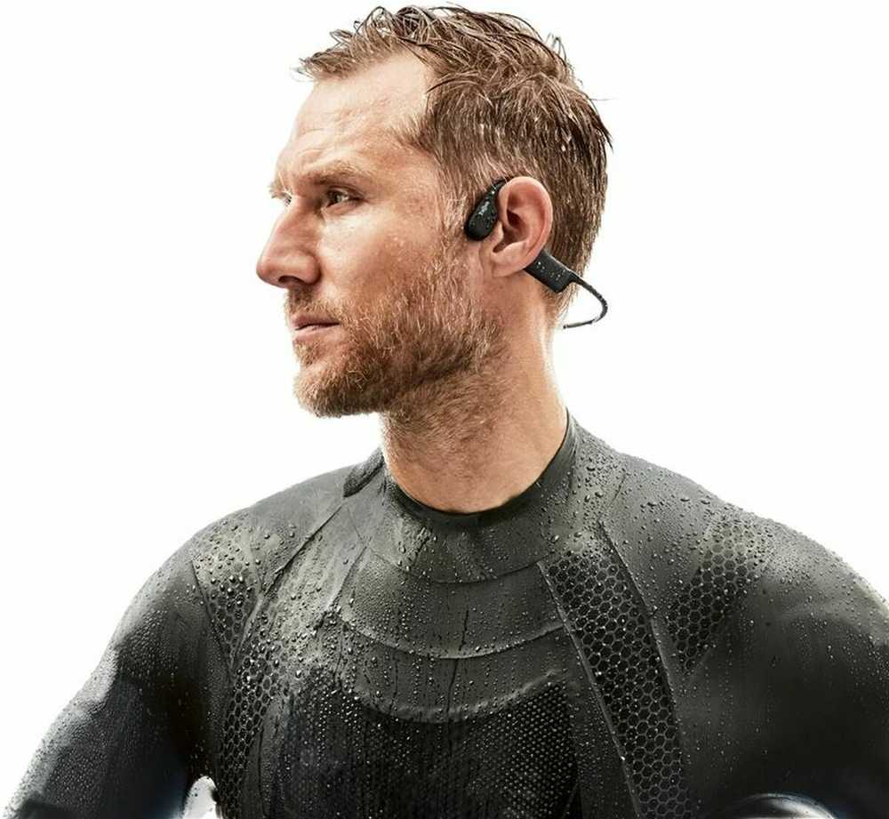 Belaidės ausinės plaukimui Shokz Open Swim, Juodos