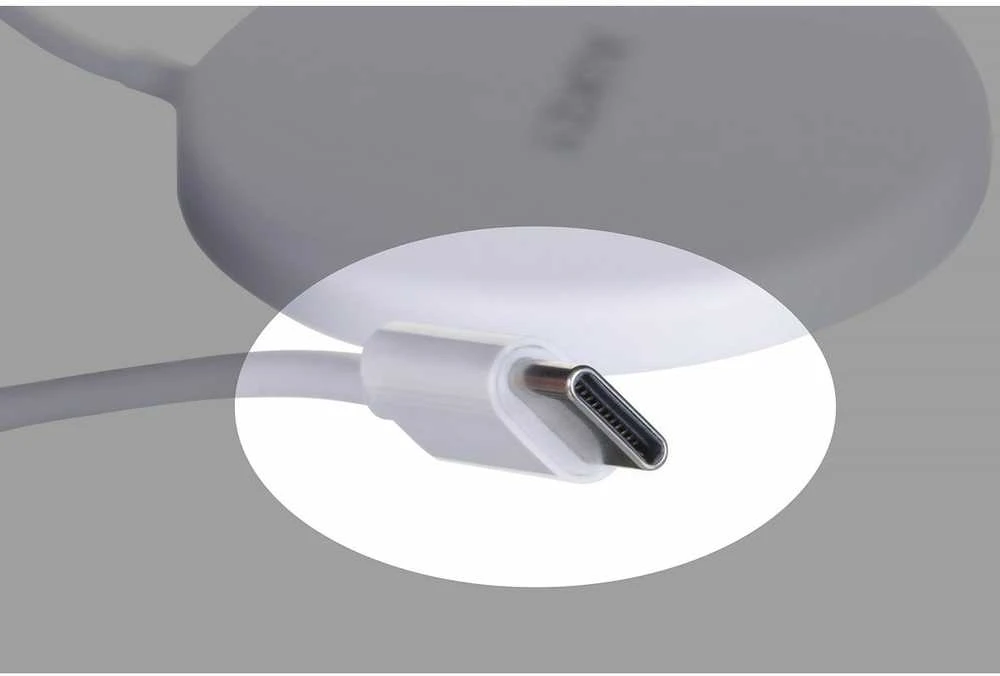 Aukey Belaidis Įkroviklis - Aueky Aircore Magnetic LC-A1 QI USB-C 15W Baltas