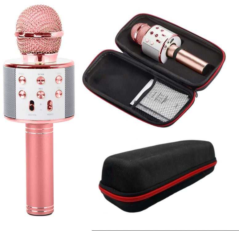 Belaidis mikrofonas su garsiakalbiu ir karaoke funkcija