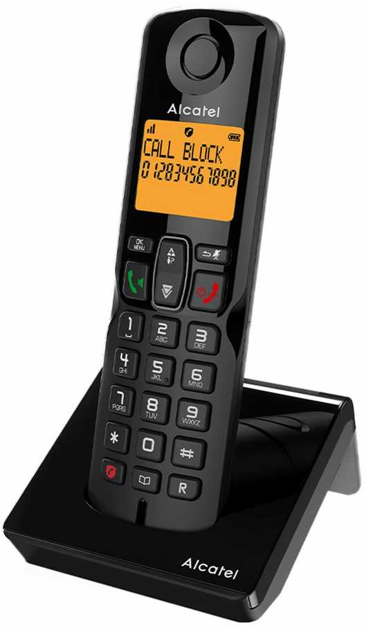 Telefonas stacionarus Alcatel Telefonas Stacjonarny Alcatel S280 Juodas