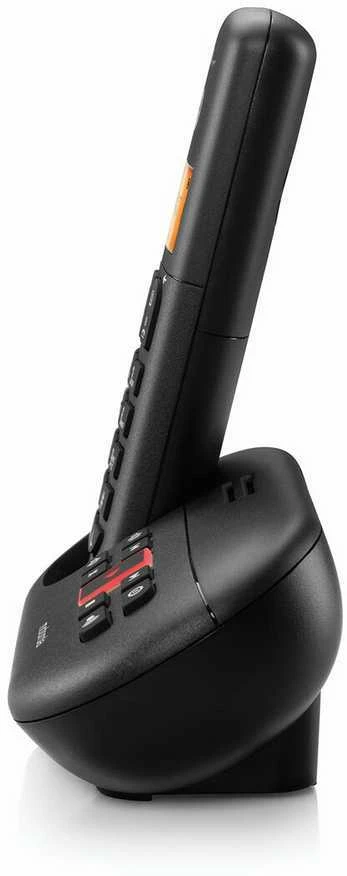 Cordless phone with answering machine Motorola E211 juodos spalvos
