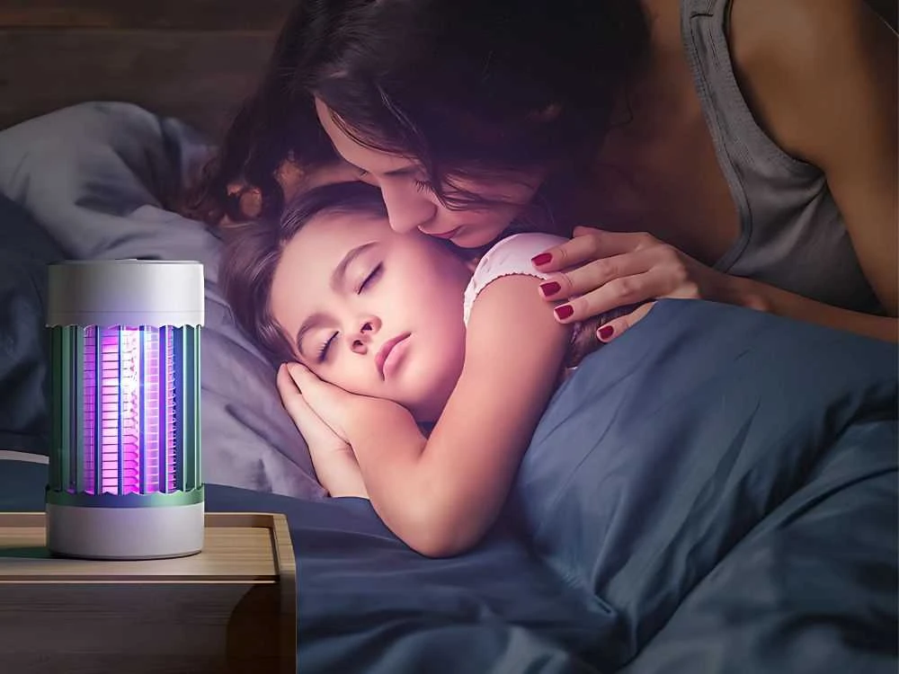 Belaidis UV pakabukas su uodų gaudyklės lempa, 2 režimais