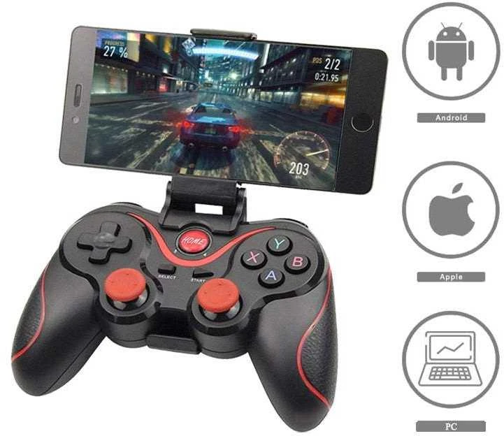 Belaidis žaidimų pultelis telefonui su USB ir Bluetooth jungtimi