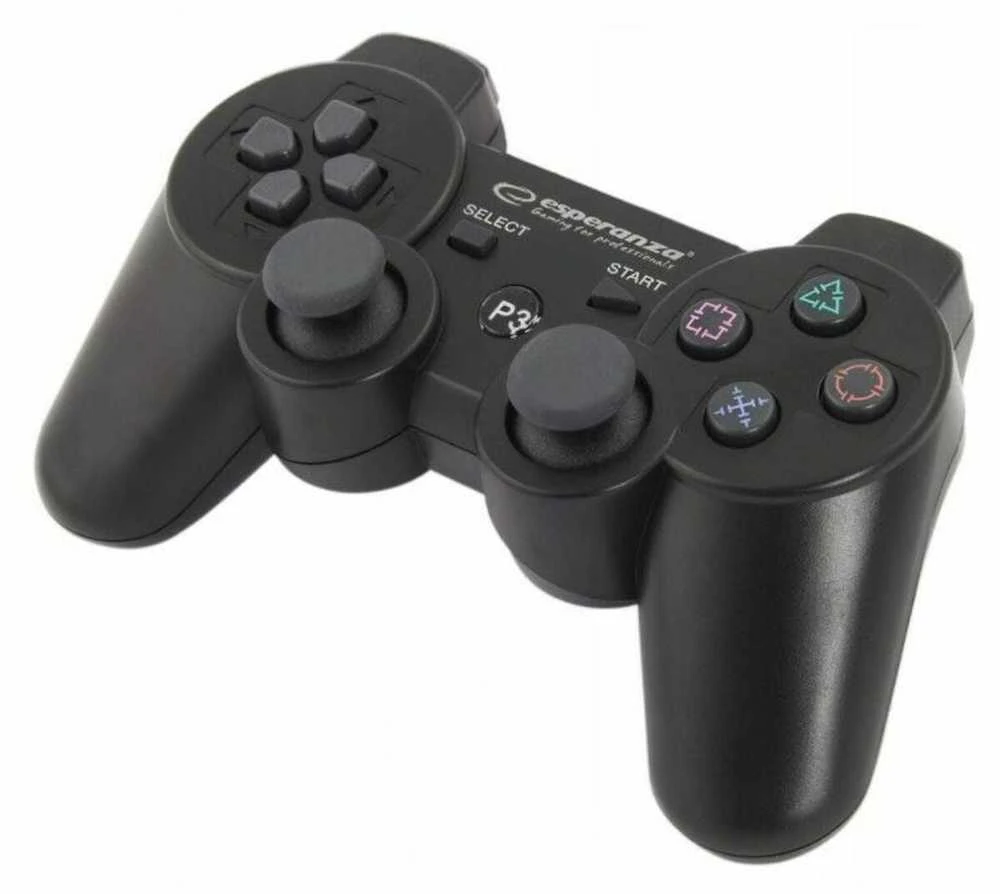 Gamepad wireless Esperanza EGG109K (PS3, juodos spalvos)