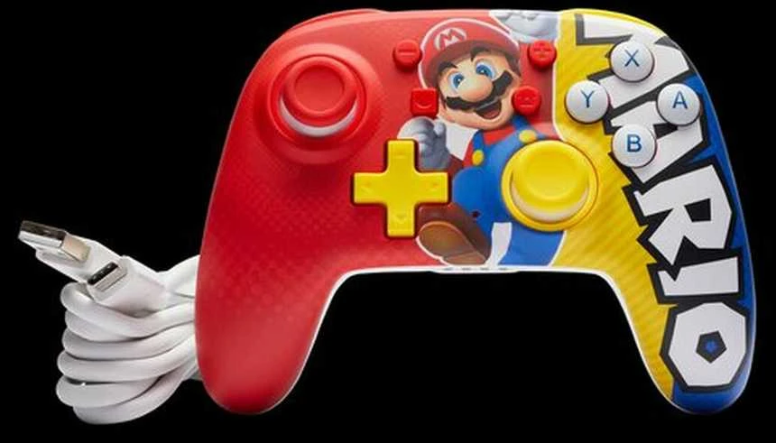 Power A „PowerA Nano Enhanced“ belaidis valdiklis, „Mario“, „Nintendo Switch“.