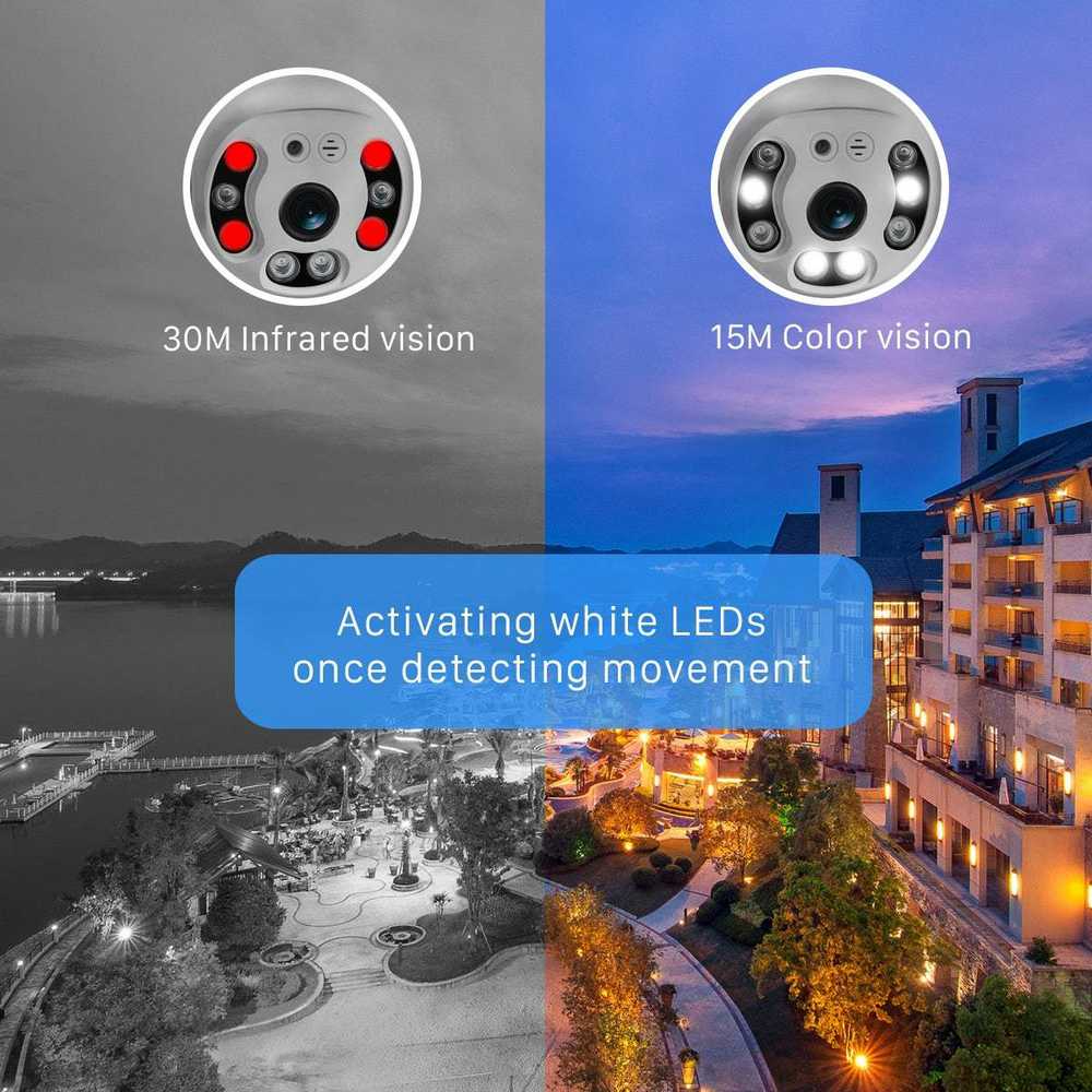 Outdoor camera ip wifi full hd zoom