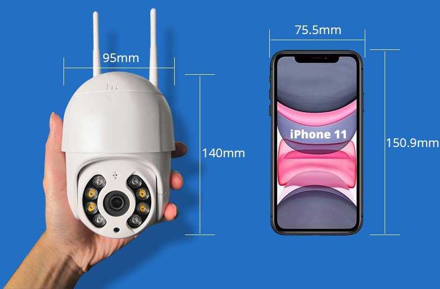 Outdoor camera ip wifi full hd zoom