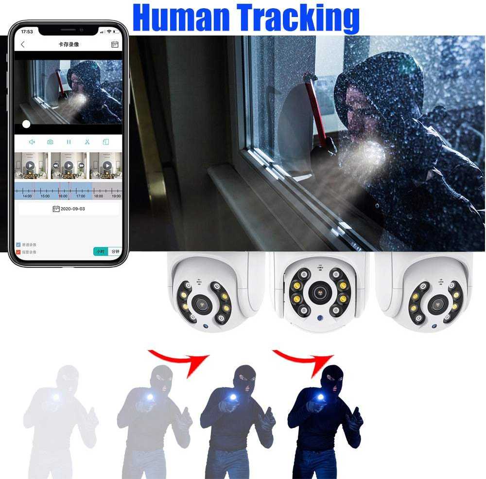 Outdoor camera ip wifi full hd zoom