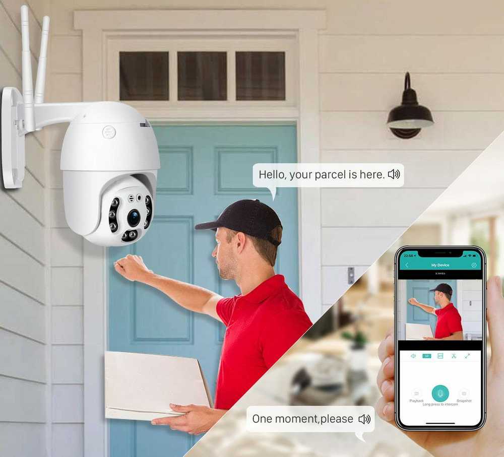 Outdoor camera ip wifi full hd zoom