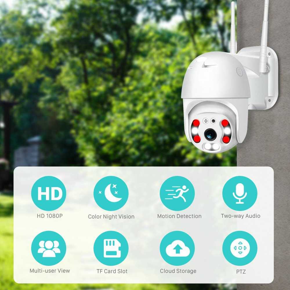 Outdoor camera ip wifi full hd zoom