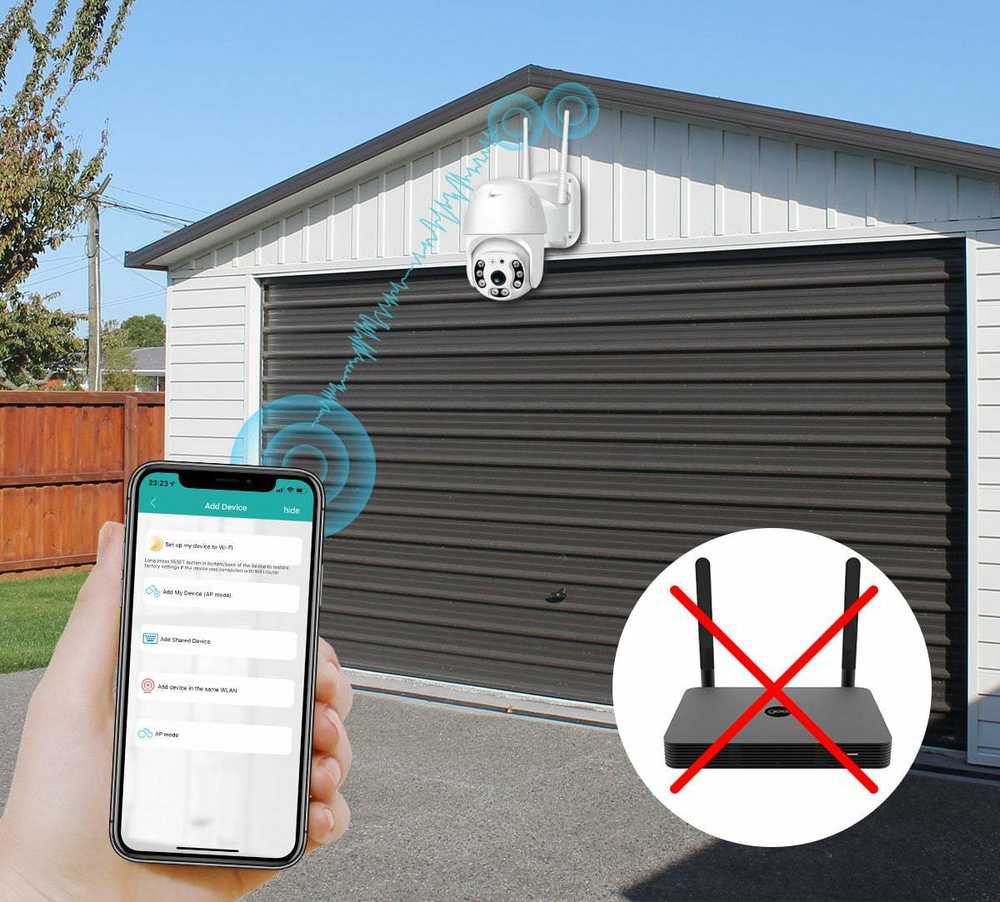 Outdoor camera ip wifi full hd zoom