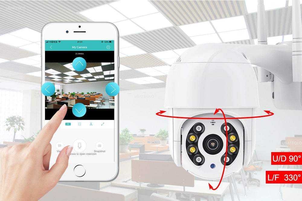 Outdoor camera ip wifi full hd zoom