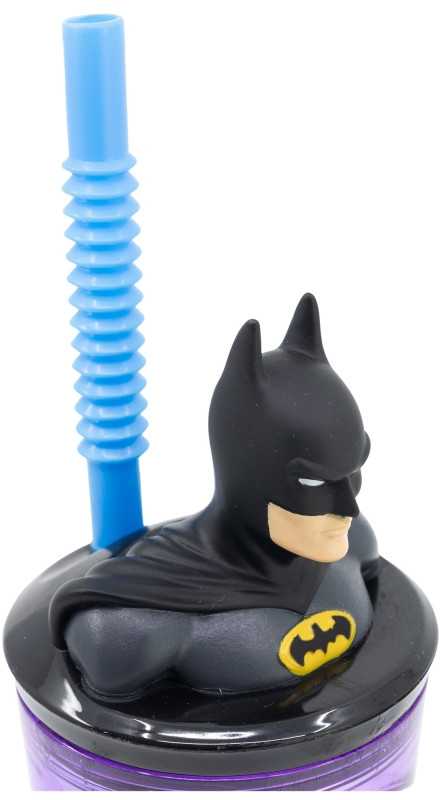 STOR Batman 3D puodelis - gertuvė su šiaudeliu, 360 ml