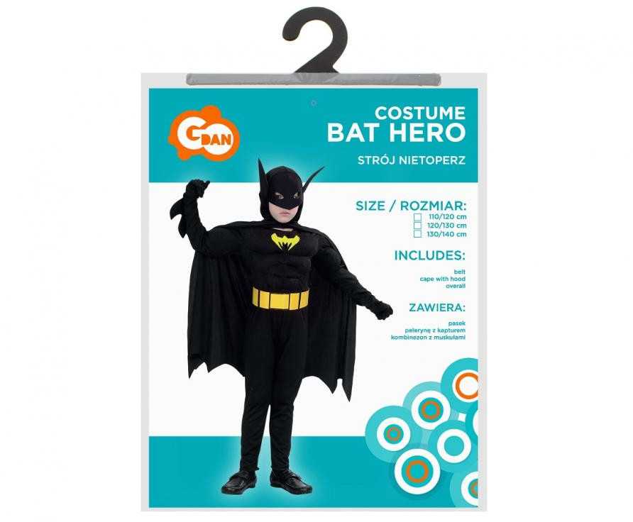 GoDan Batman kostiumas su raumenimis 130-140 cm