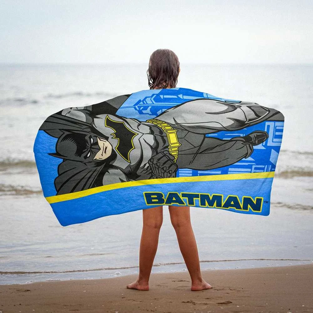 Paplūdimio rankšluostis Batman 70 x 140 cm Mikro audinys