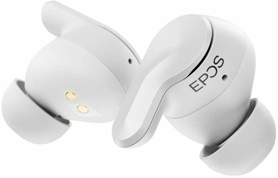 EPOS ADAPT E1 Nordc baltos ausinės iš arti