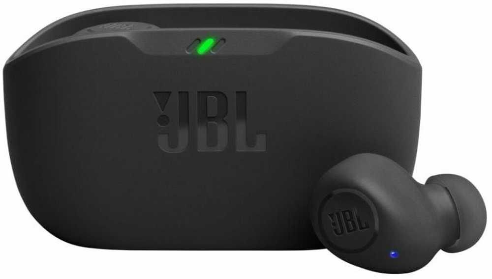 JBL Vibe Buds belaidės ausinės, Juodos spalvos