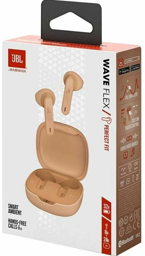 JBL Wave Flex TWS ausinės, Rusvos spalvos