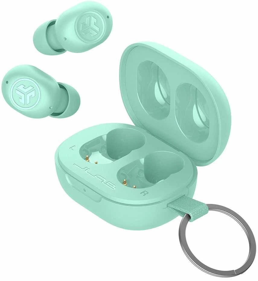 Jlab JBuds Mini TWS ausinės – „Mint Bluetooth“ į ausis įdedamos ausinės, integruotas mikrofonas
