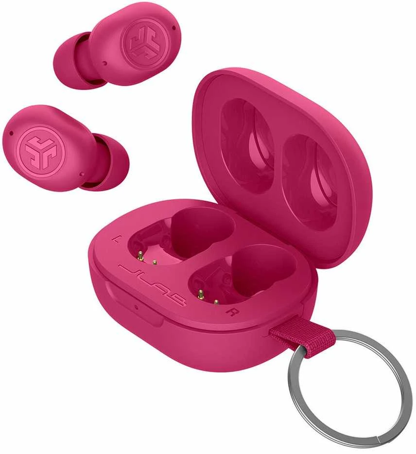 Jlab JBuds Mini True Belaidės Earbuds- Rožinė Bluetooth In-Ear-Ausinės, Integriertes Mikrofonas