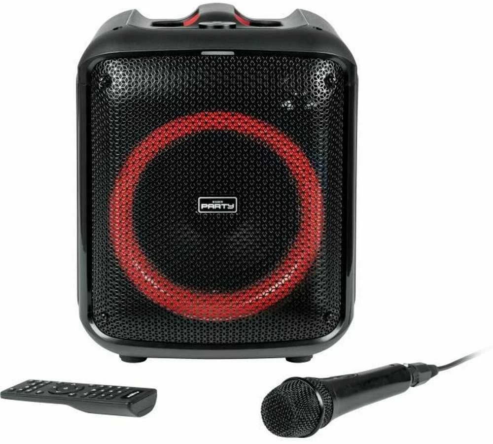 Big Ben Bigben Party Luminous Garsiakalbis BT 200w Usb Sd Aux Mikrofonas Nuotolinio valdymo pultas Juodas