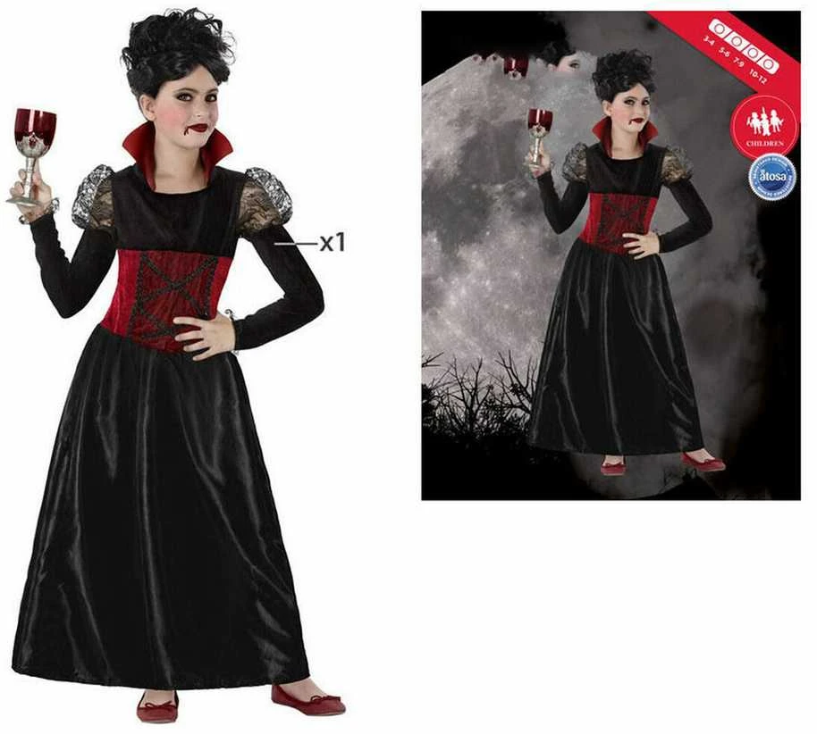Bigbuy Carnival Kostiumas vaikams 114746 Vampyrė 114746 (1 Pcs)