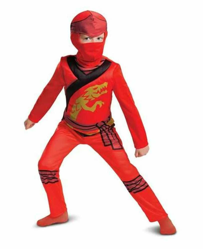 Bigbuy Carnival LEGO Ninjago karnavalo kostiumas berniukui Kai kostiumo maskuotė 94-109 cm (3-4 metų)