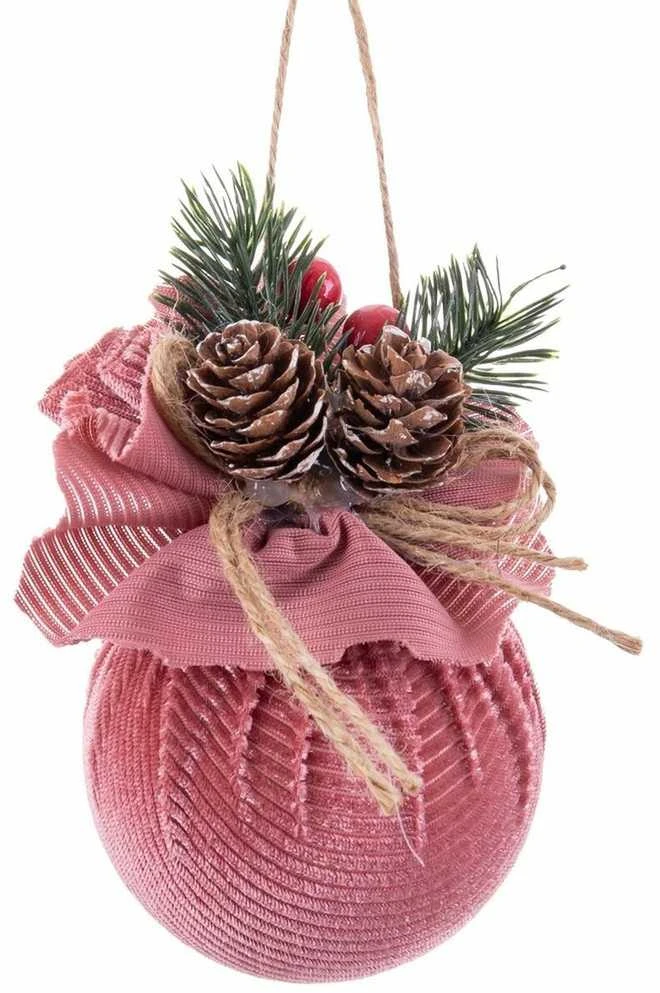 Bigbuy Christmas Eglutės žaisliukai, plastikiniai, 6 cm, 8 vnt.