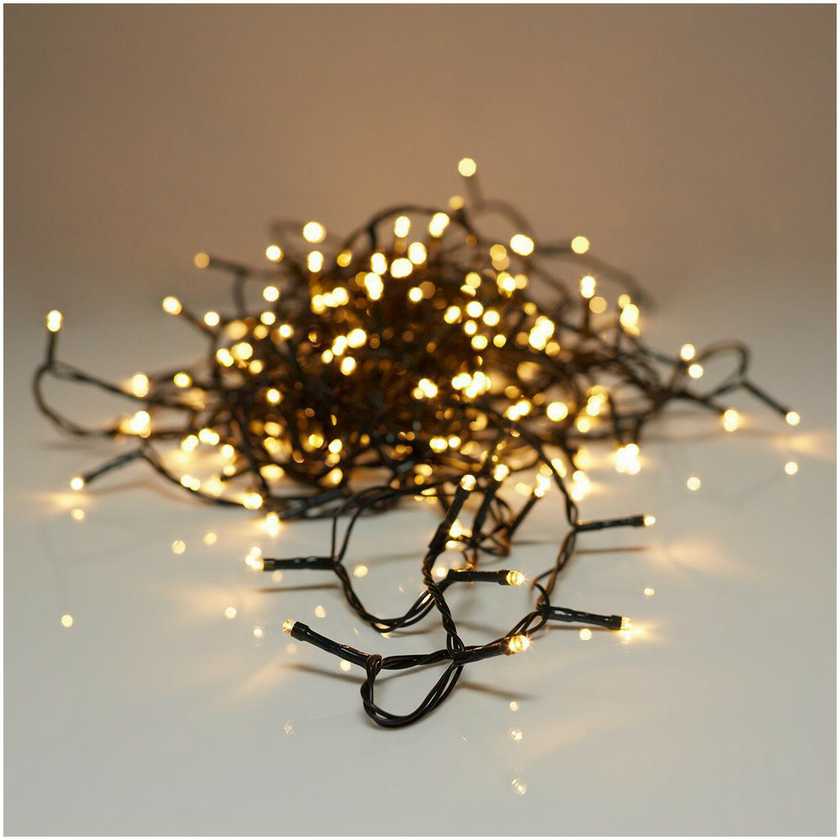 Bigbuy Christmas KALĖDINĖS EGLUTĖS GIRLIANDA 240 LED ŠILTAI BALTA