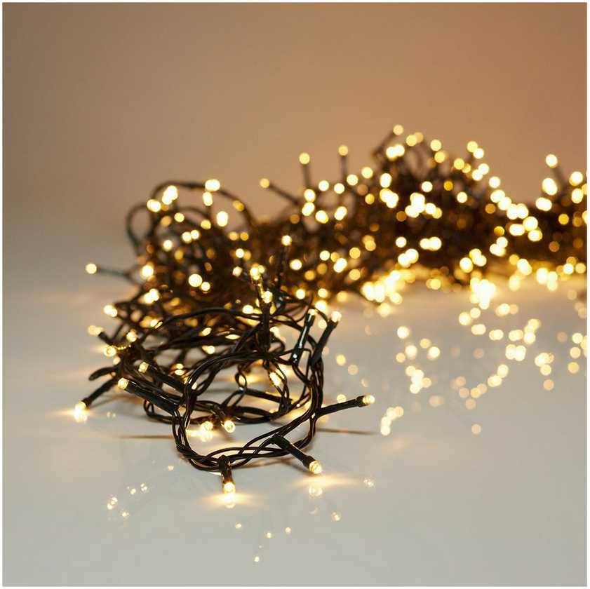 Bigbuy Christmas KALĖDINĖS EGLUTĖS GIRLIANDA 240 LED ŠILTAI BALTA