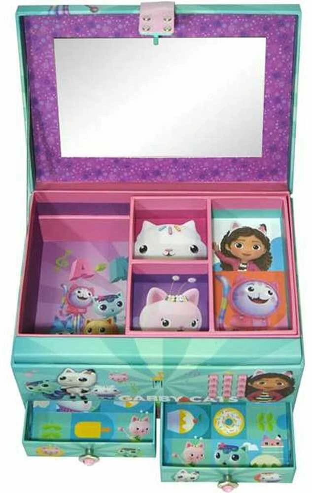 Kids Euroswan Hiszpania „Gabby's Dollhouse“ papuošalų dėžutės su kodu