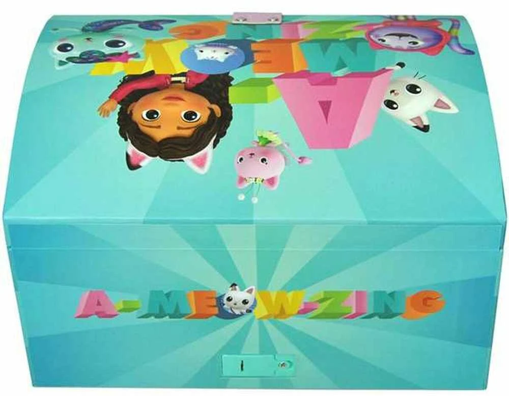Kids Euroswan Hiszpania „Gabby's Dollhouse“ papuošalų dėžutės su kodu