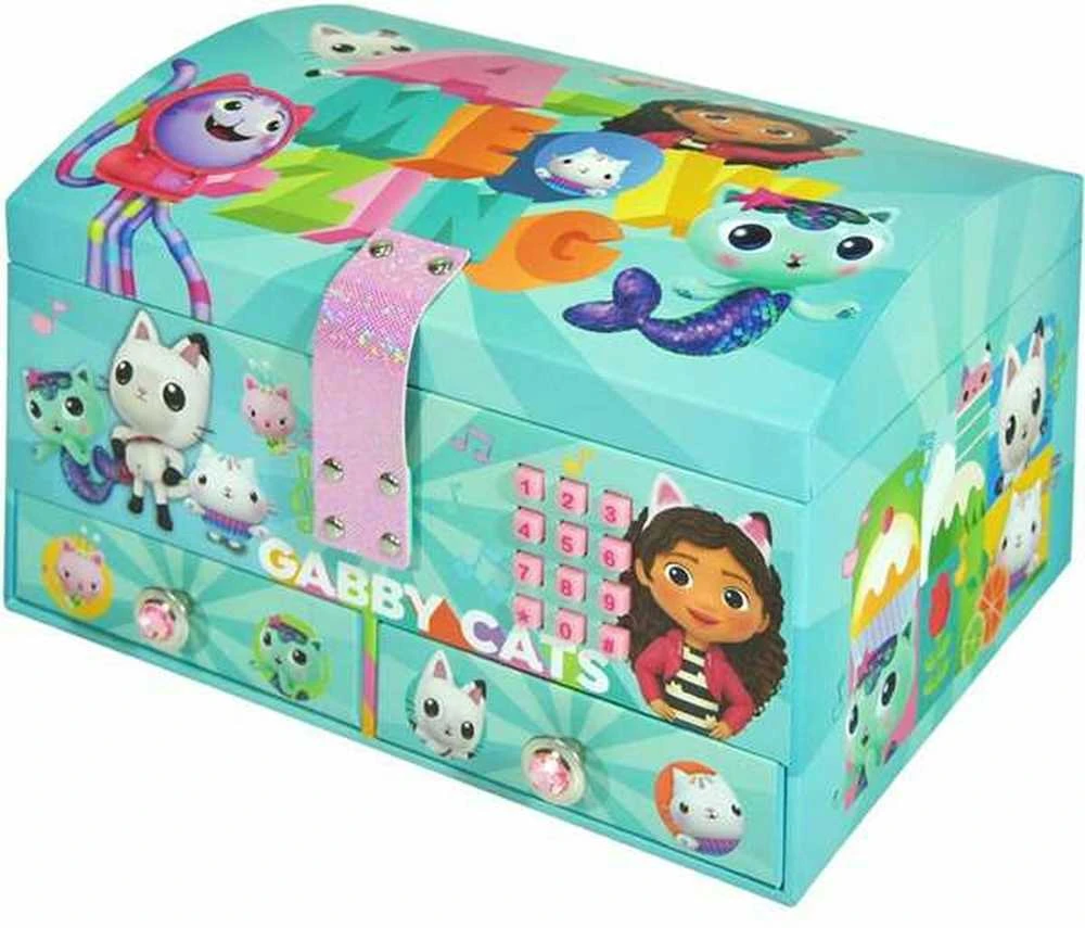 Kids Euroswan Hiszpania „Gabby's Dollhouse“ papuošalų dėžutės su kodu