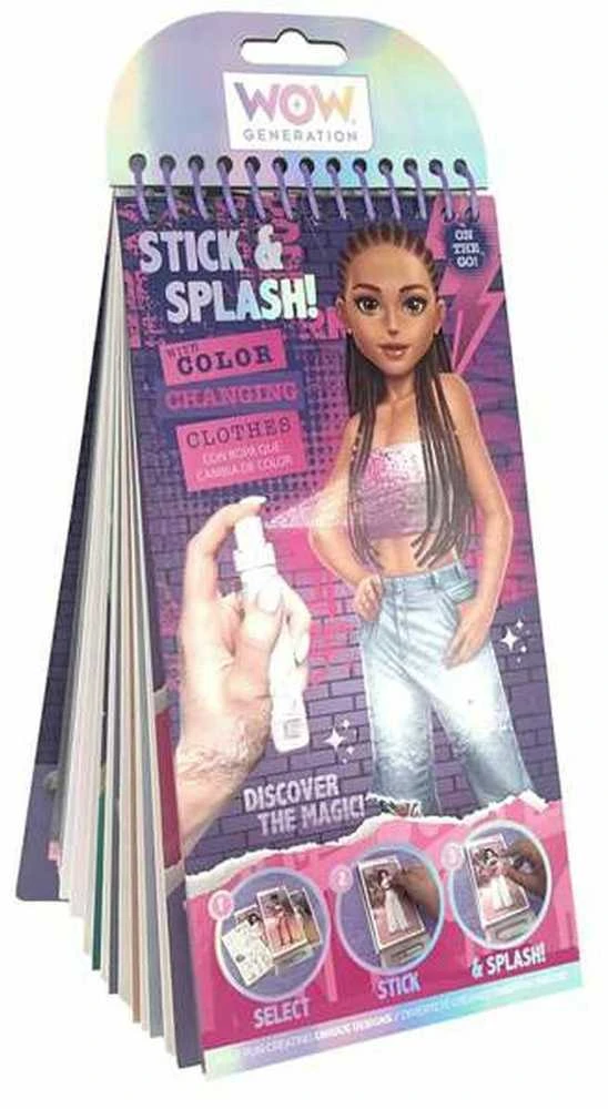 WOW GENERATION kūrybinis piešimo dažais rinkinys Stick and Splash, WOW00142