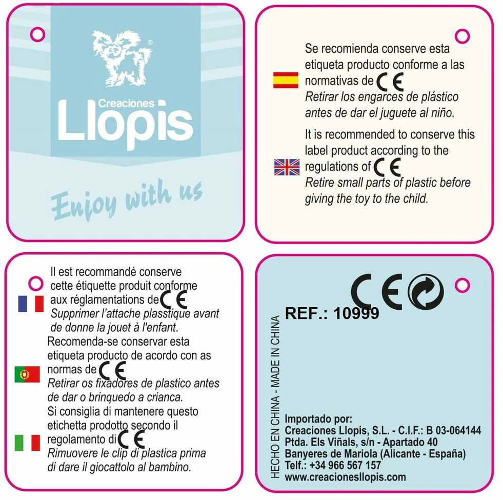 LLOPIS pliušinis meškinas 100cm assort., 10999