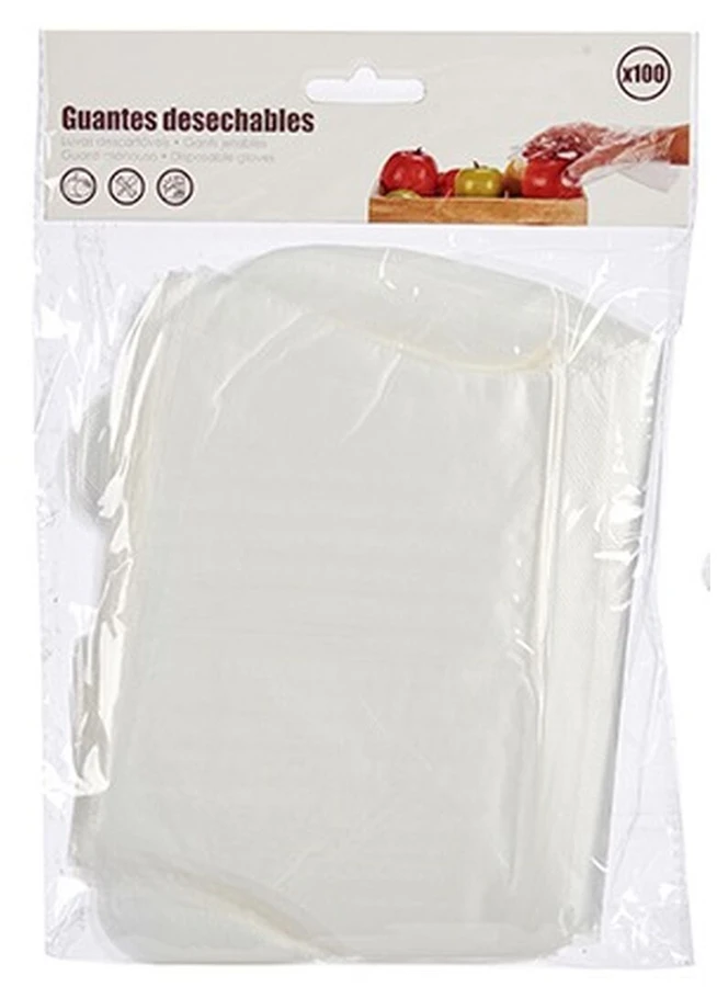 Bigbuy Home Vienkartinės pirštinės Rinkinys Skaidrus Plastmasinis (12 vnt.)