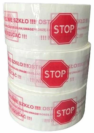 Bestpak BSTech lipni juosta su spauda 48x100m "Atsargiai stiklui"
