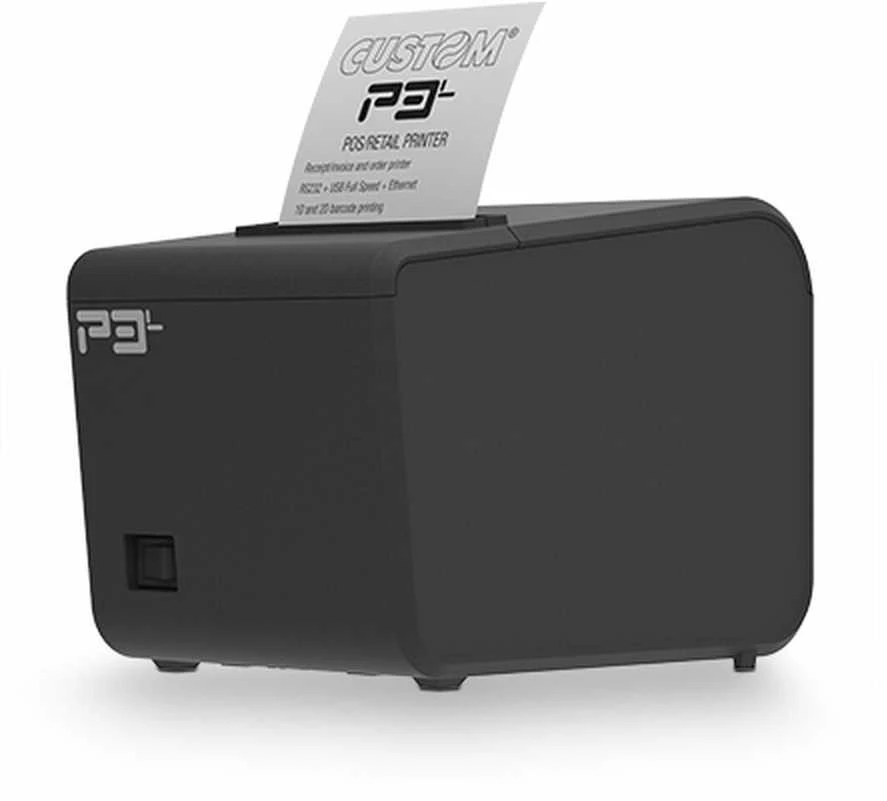 Custom Spausdintuvas P3L 58/80MM Tinklinis USB - RS232 PAPER REDUCT