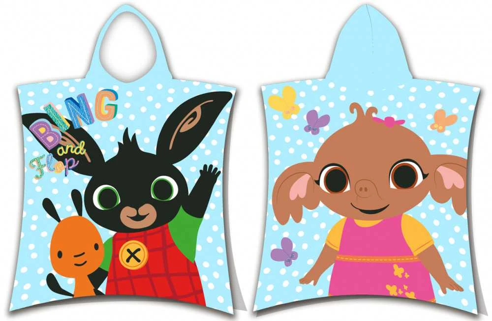 Bunny Bing Vaikiškas rankšluostis-pončas, 50x115 cm