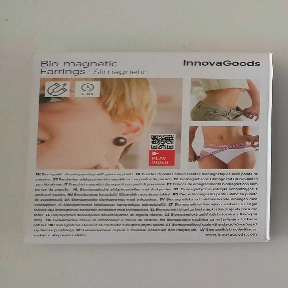 Biomagnetiniai liekninantys auskarai Slimagnetic InnovaGoods