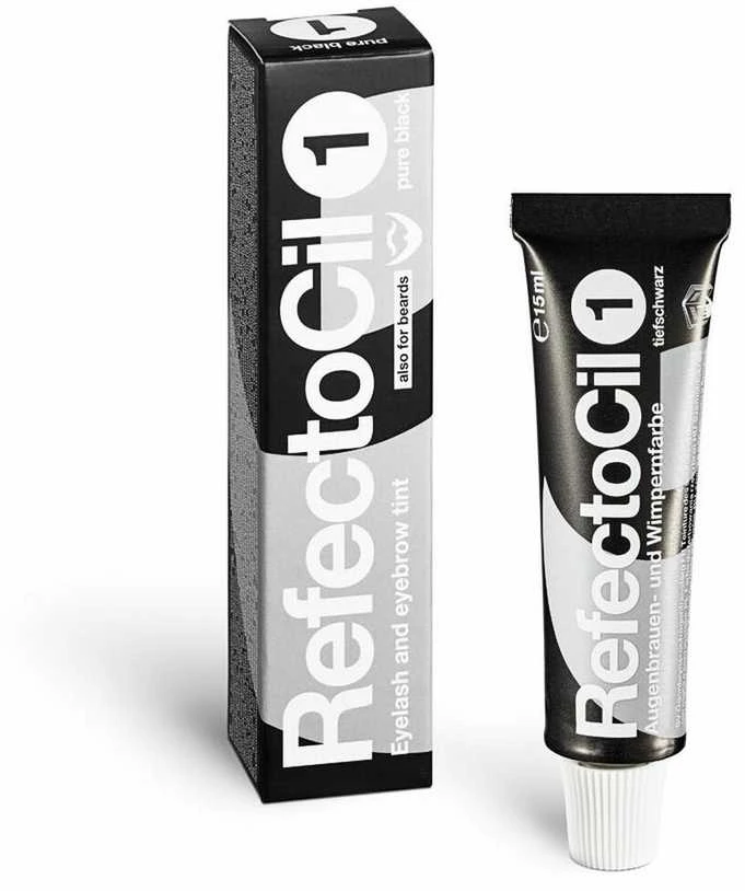 Antakių ir blakstienų dažai RefectoCil 15ml - Nr.1 Juodi