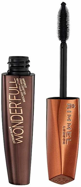 "Rimmel London Wonderfull With Argan" blakstienų tušas 001 Juodas