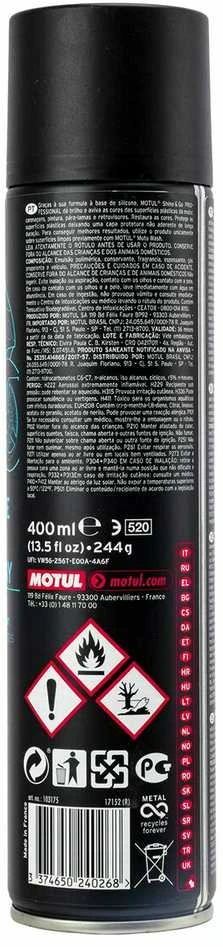 Valiklis MOTUL SHINE & GO SPRAY E10 0,4ltr (103175)