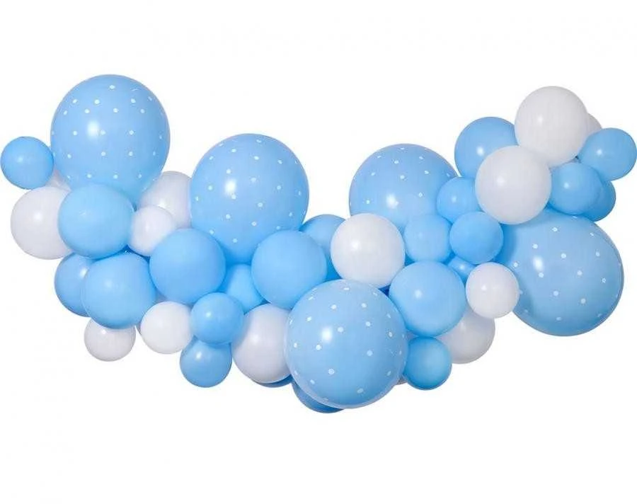 Gemar GoDan Girlanda balonowa DIY Baby Mėlyna 65 balonów + taśma
